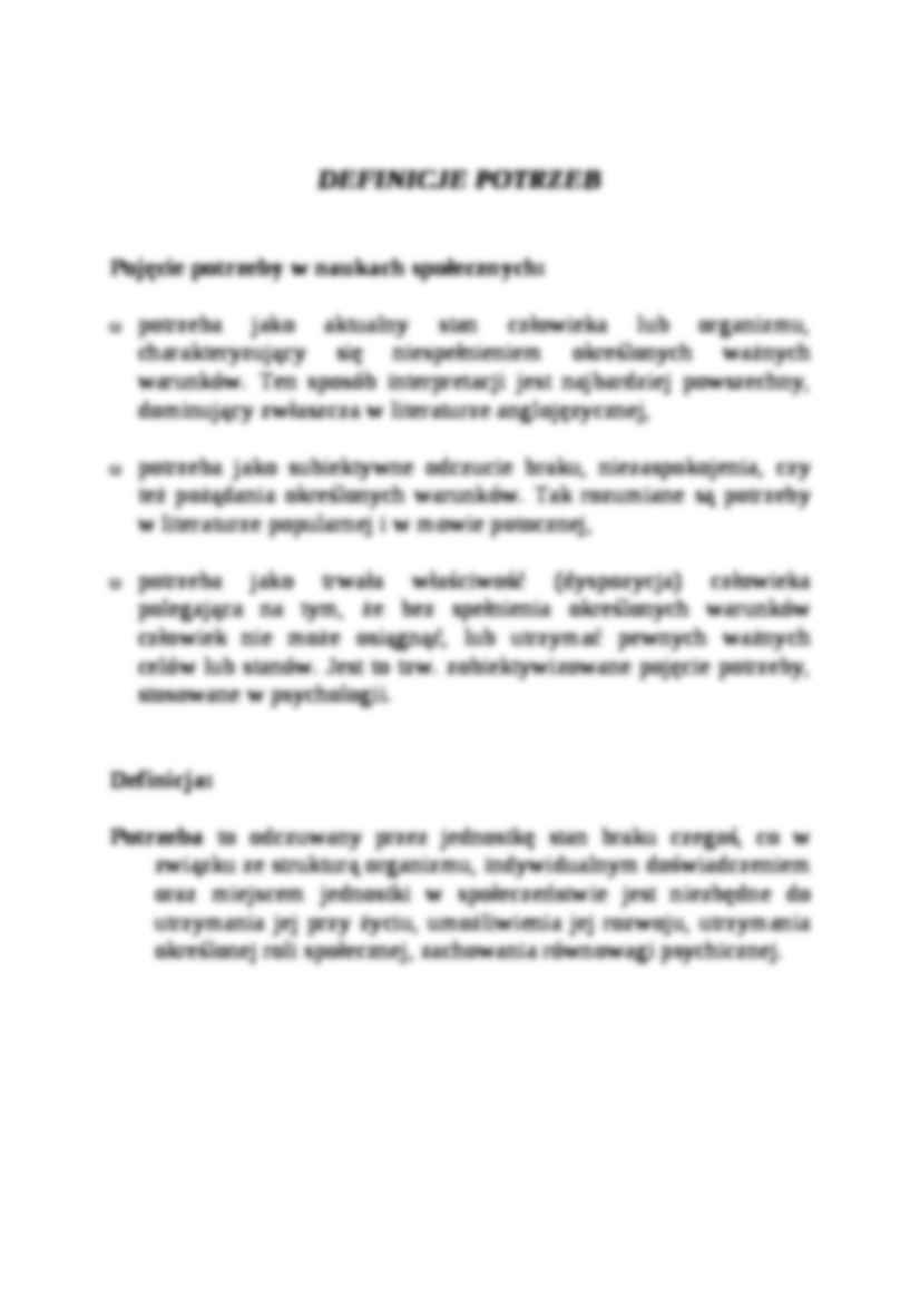 PODSTAWOWE KATEGORIE I KASYFIKACJE  W BADANIACH POZIOMU I JAKOŚCI ŻYCIA - strona 2