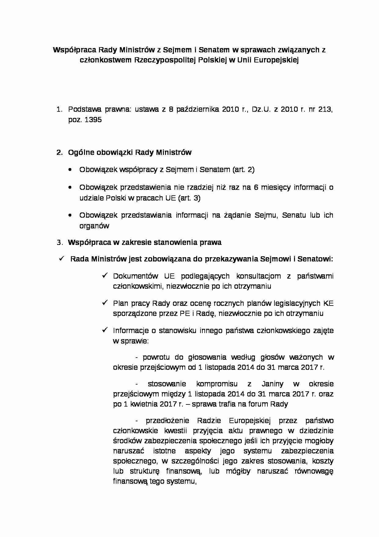 Prawo europejskie ustawa kooperacyjna - strona 1