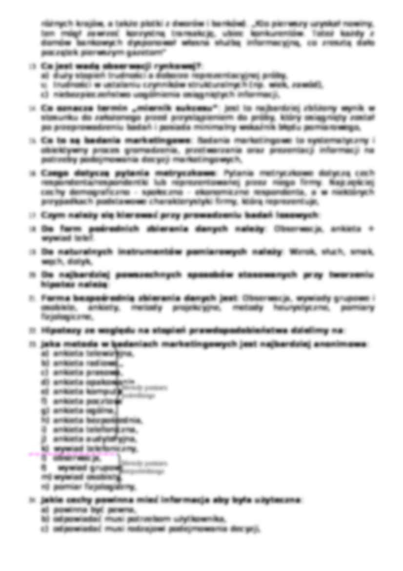 Badania marketingowe - zagadanienia - strona 2