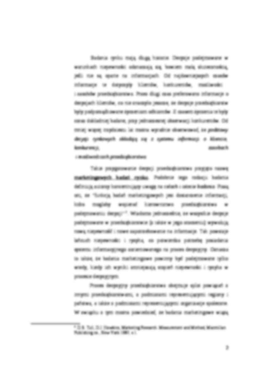 Badania marketingowe - zakres, typy badań - strona 2