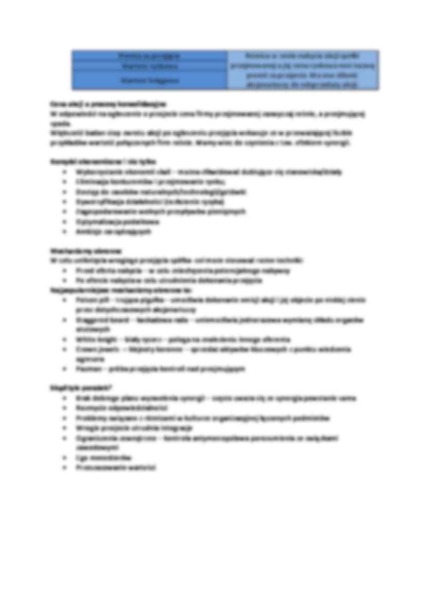 Ekonomiczno-prawne aspekty fuzji i przejec - strona 2