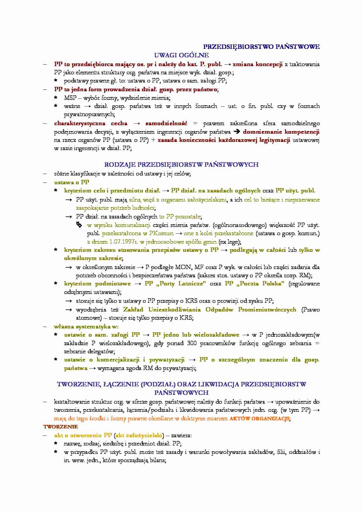 Przedsiębiosrswta państwowe - strona 1