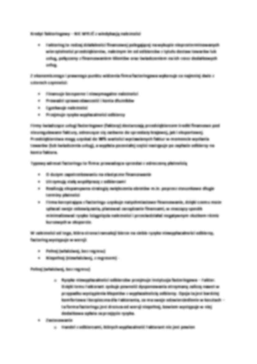 Rachunek rozliczeniowy-factorin czy kredyt? - strona 2