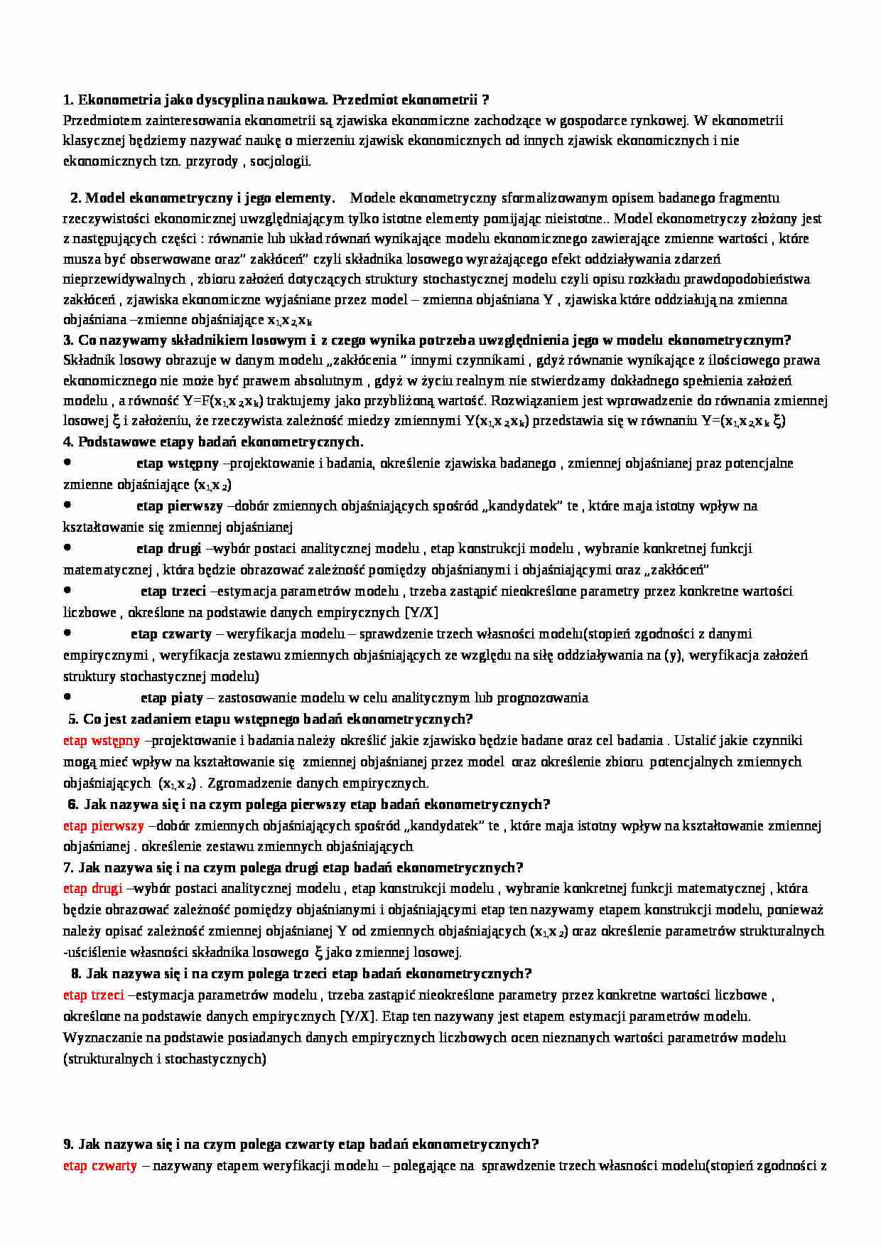 Ekonometria-teoria - strona 1