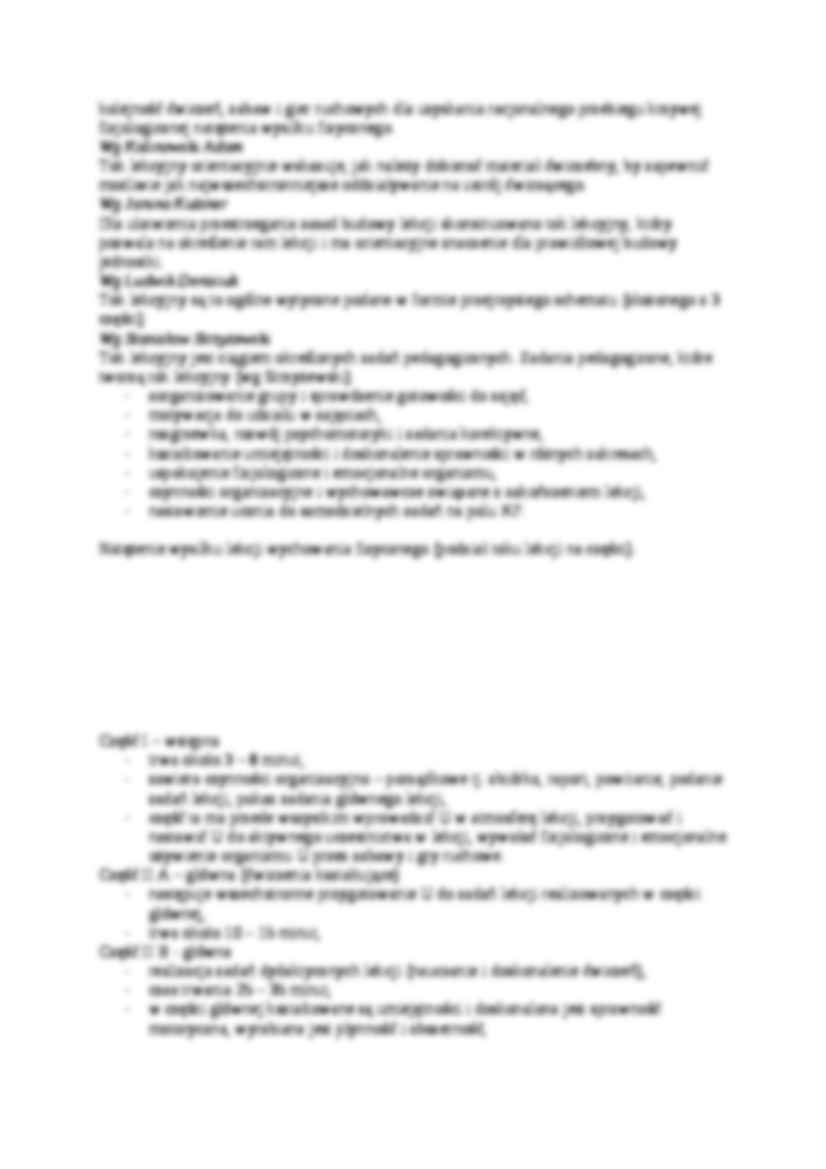 Metodyka czynności ruchowych z AWF - strona 2