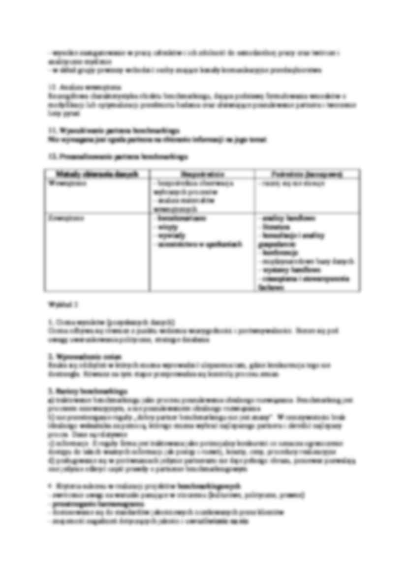 Benchmarking - Przewaga konkurencyjna - strona 3