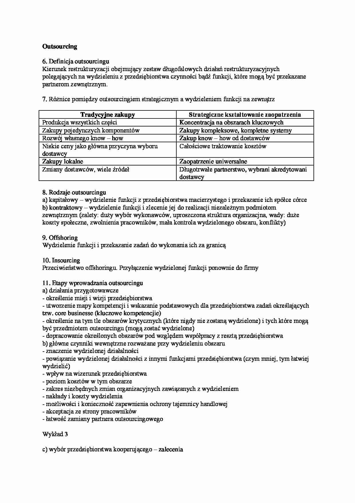 Outsourcing - Offshoring  - strona 1