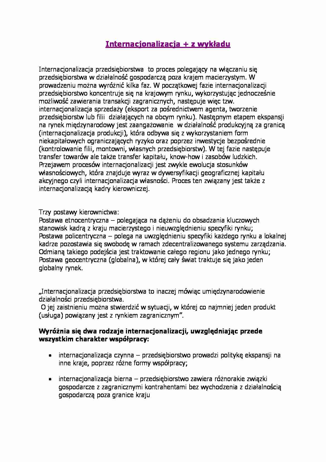 Internacjonalizacja - strona 1