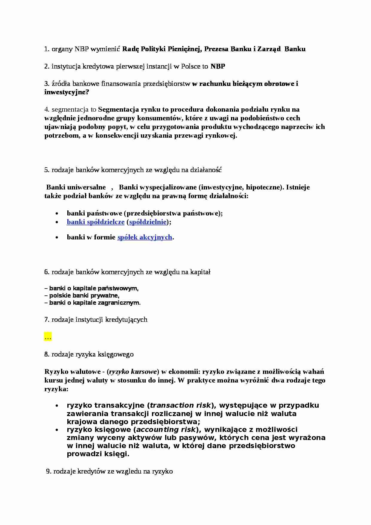 Pytania na egzamin  - strona 1