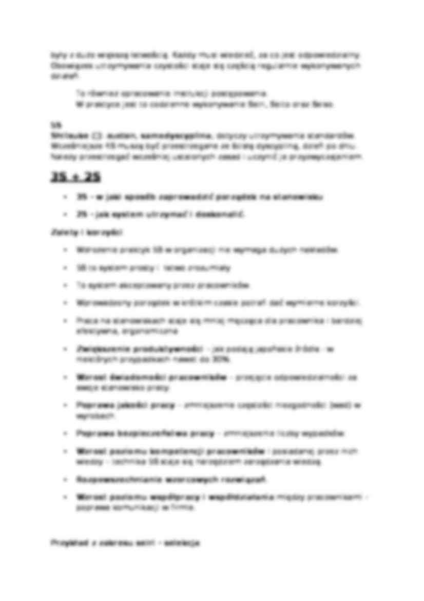  Metoda 5S System 5S, praktyki 5S, 5xS, zasady 5S  - strona 2