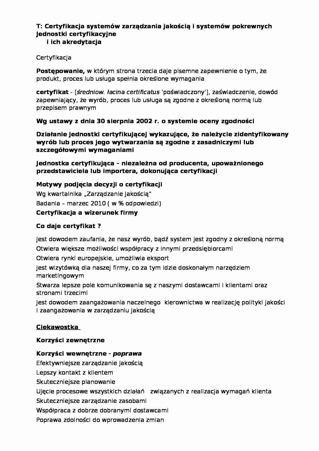 Certyfikacja.akredytacja - strona 1