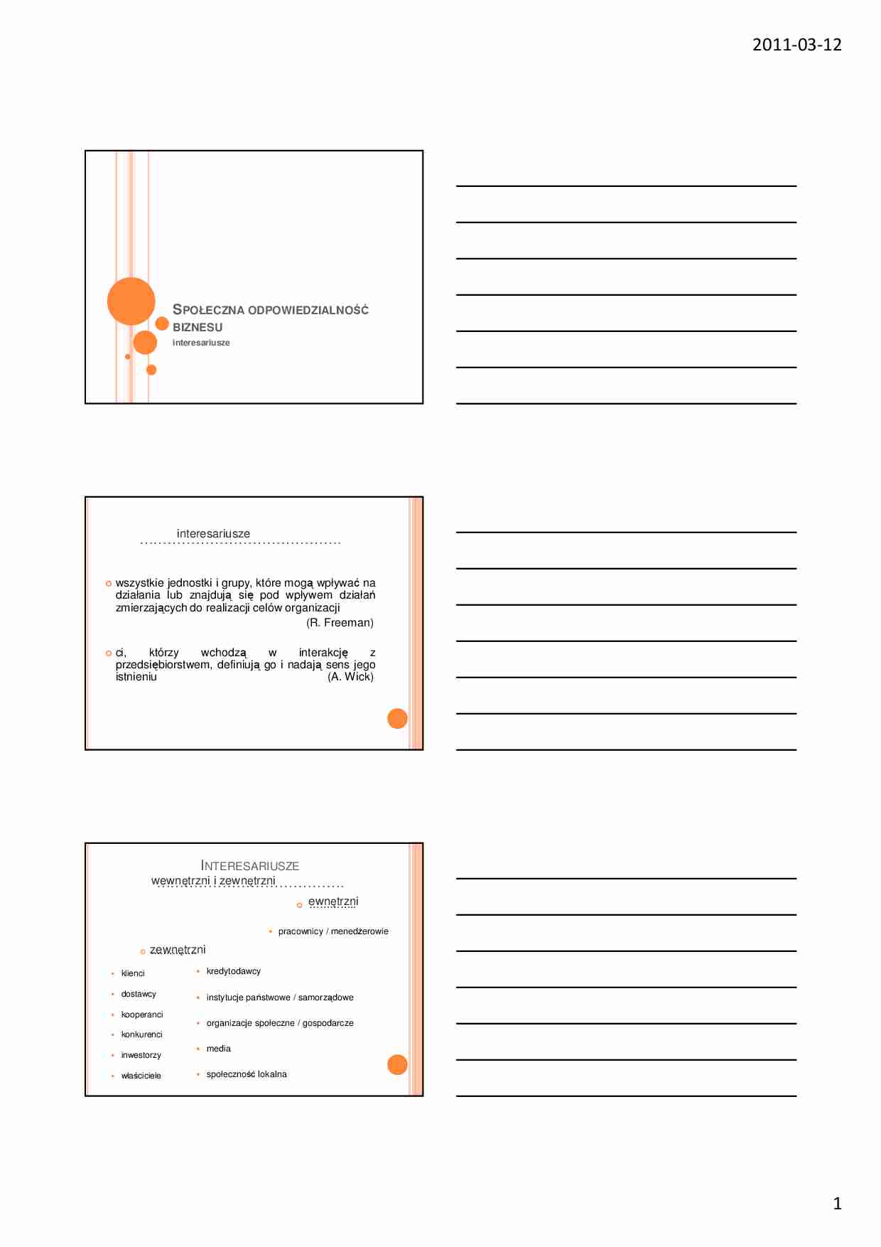 Interesariusze - strona 1