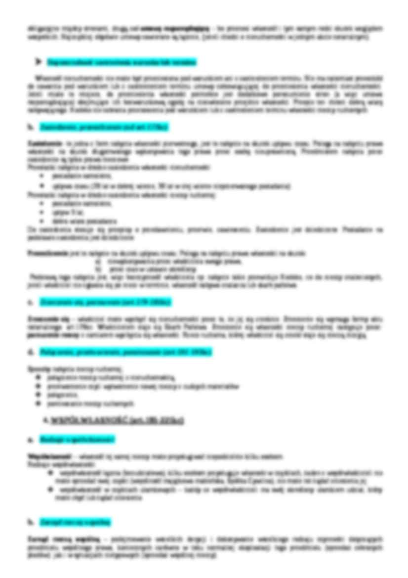 Prawo rzeczowe - Prawo własności - strona 3