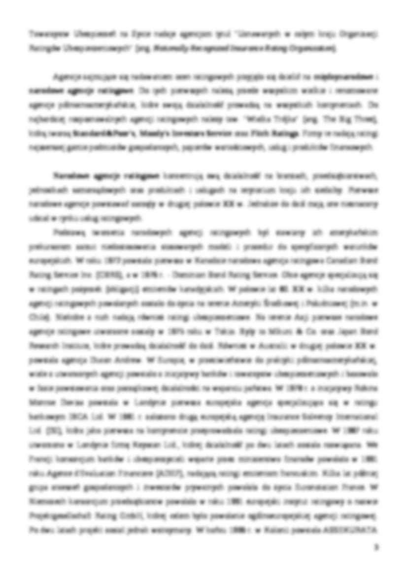 Agencje ratingowe - strona 3