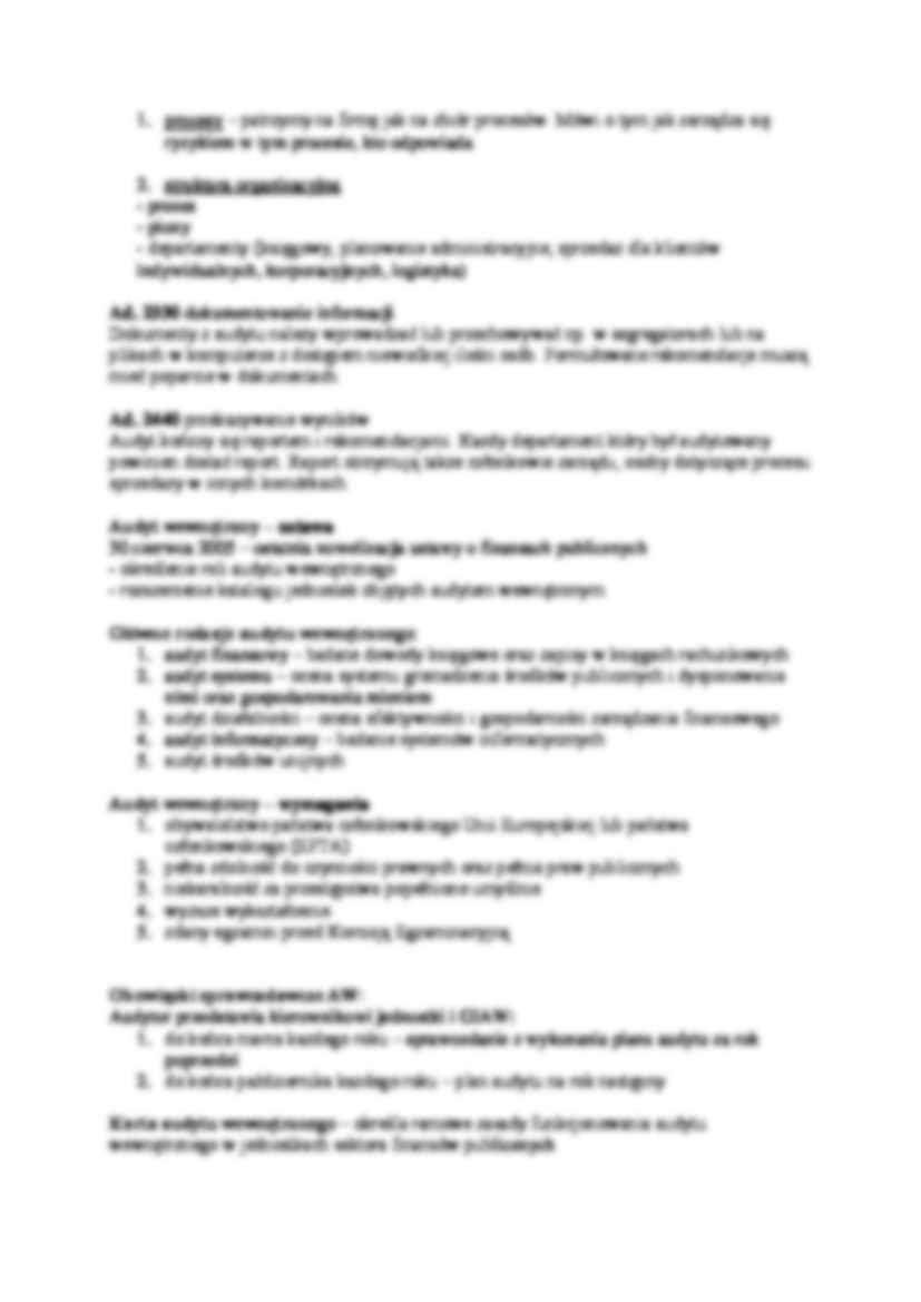 Audyt- wyjaśnienie oraz rodzaje - strona 3