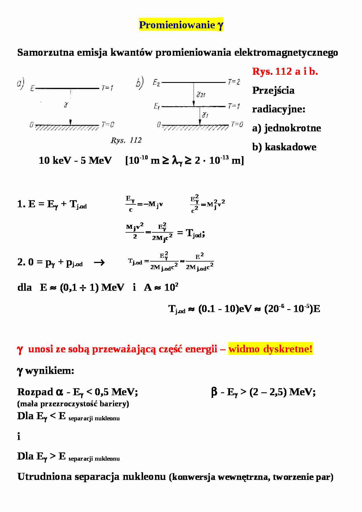 Promieniowanie alfa. - strona 1