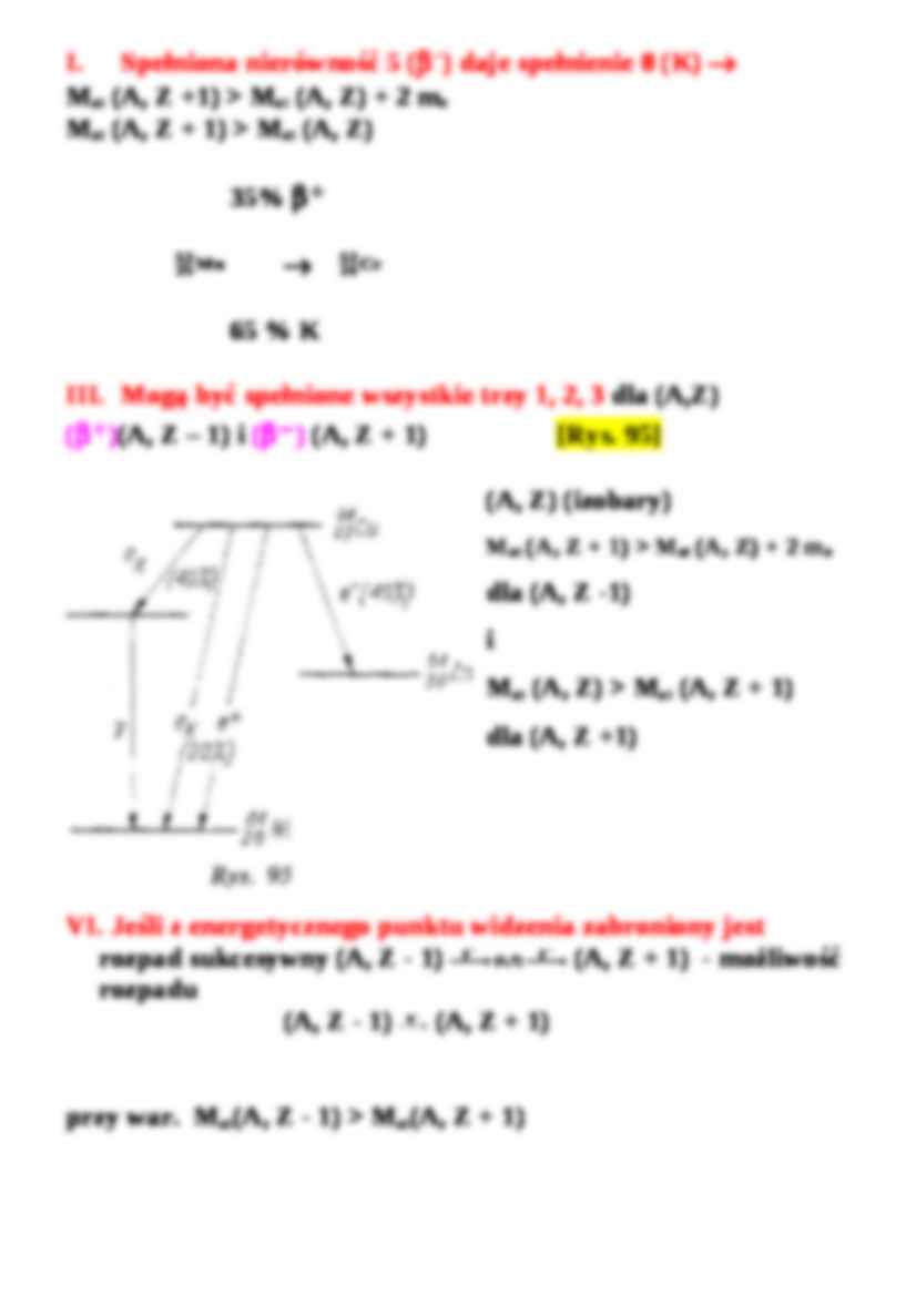 Rozpad beta - proces przemiany w wyniku emisji e-, e+ - strona 3