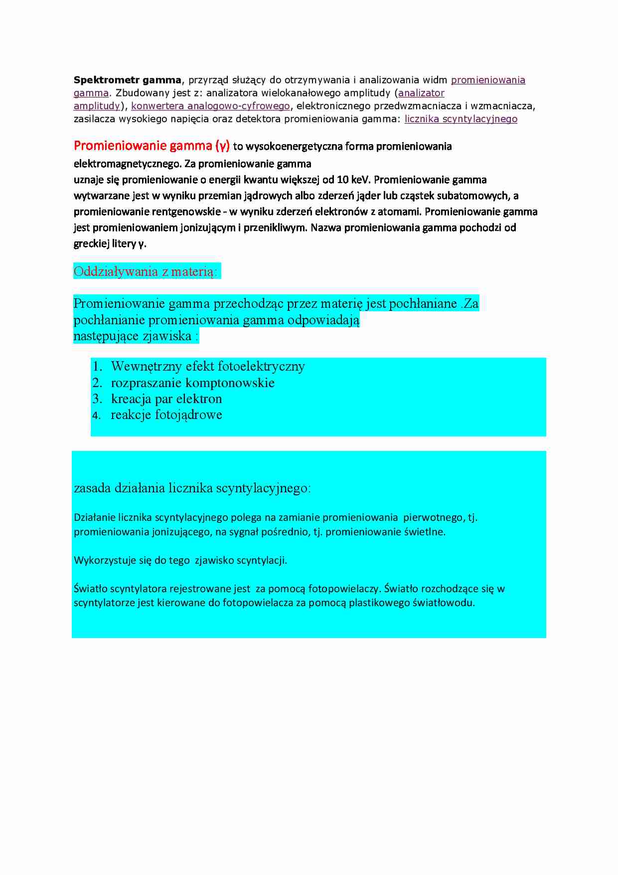 Spektrometr gamma - strona 1