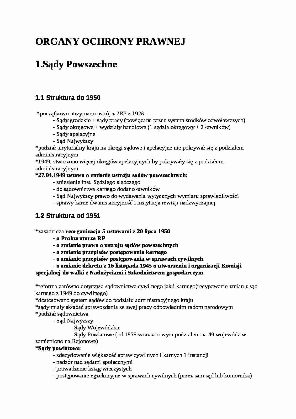 Organy ochorny prawnej - strona 1
