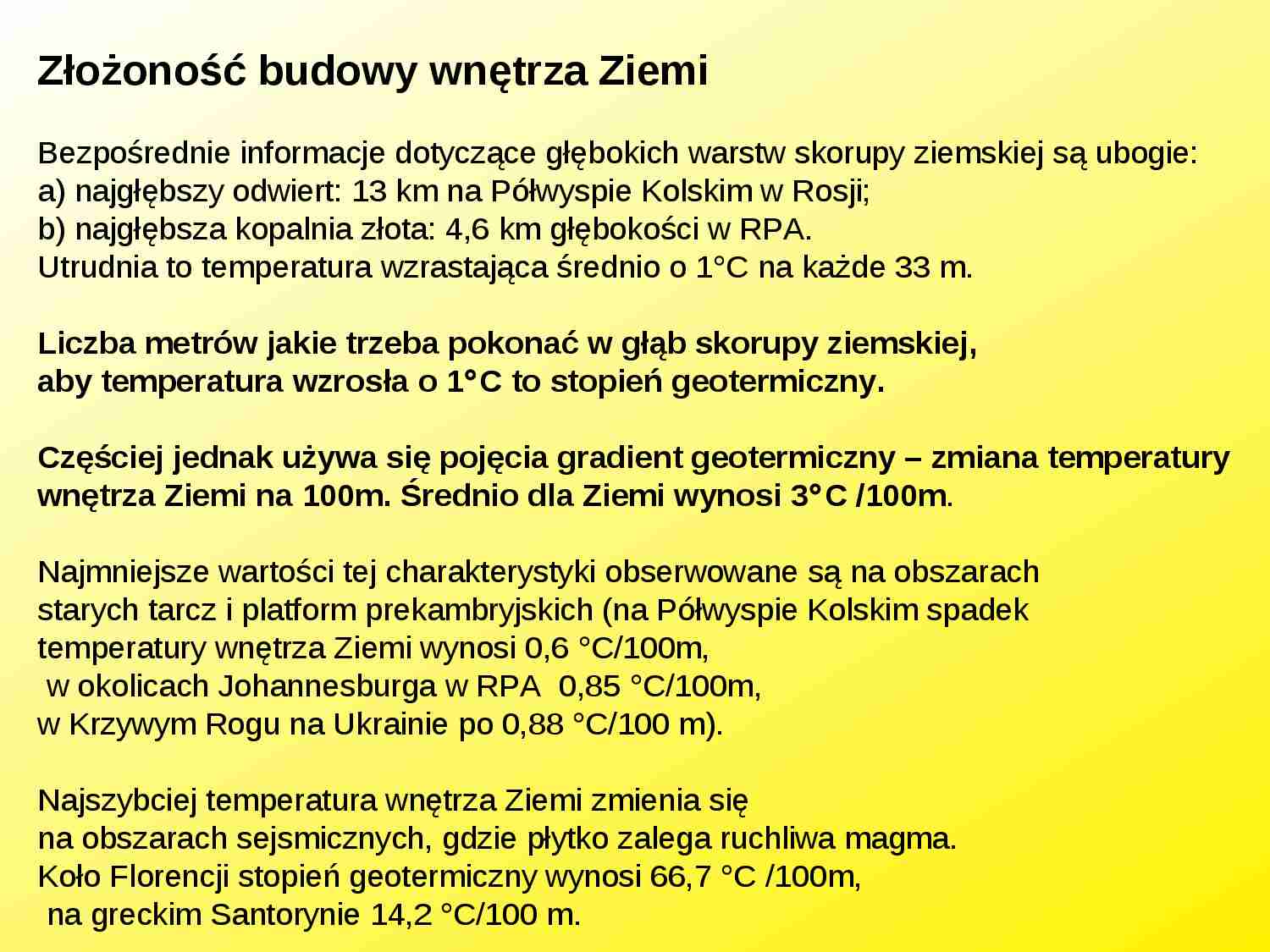Procesy wewnętrzne kształtujące rzeźbę powierzchni Ziemi - Litosfera - strona 1