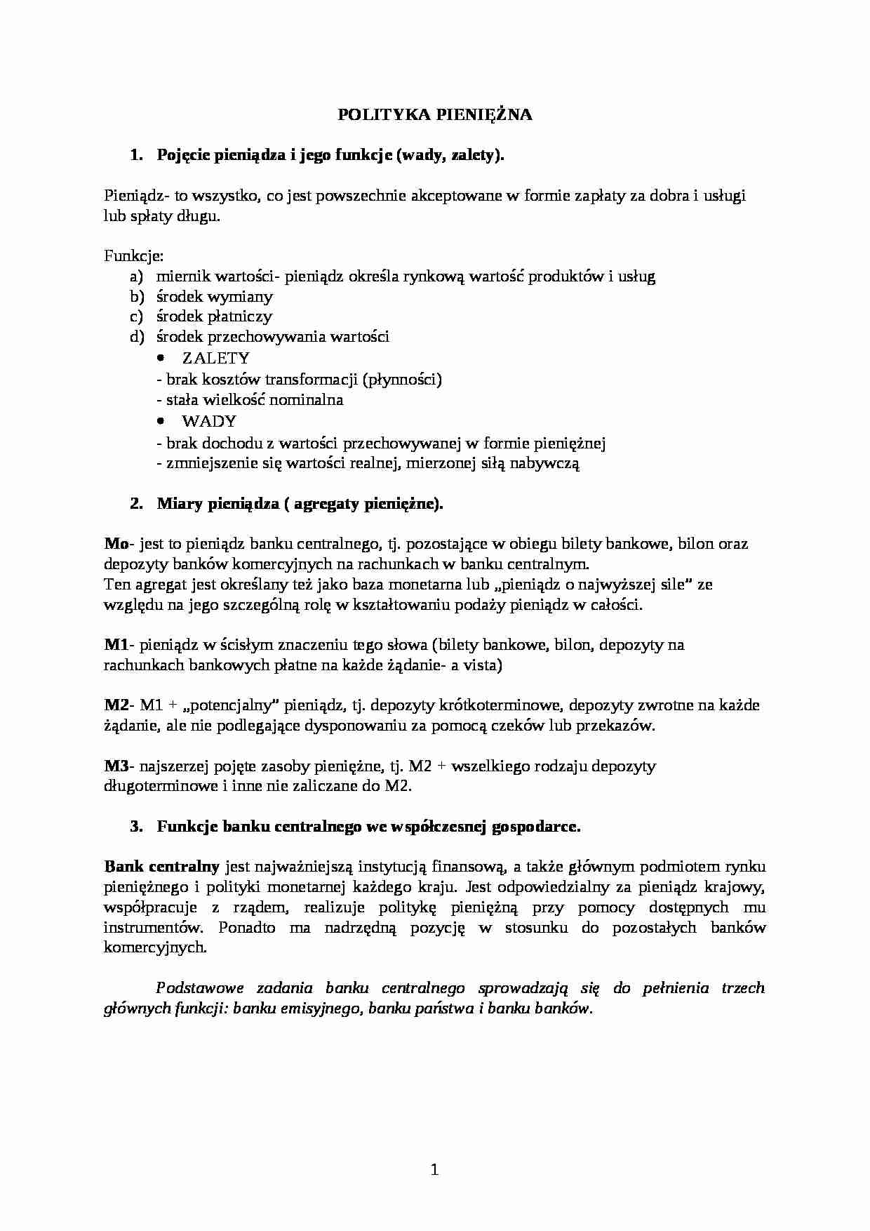 Pytania  i odpowiedzi na egzamin - strona 1