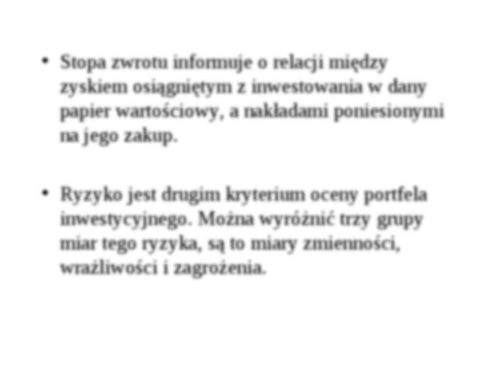 Portfele agresywne  (akcyjne)  na podstawie funduszy inwestycyjnych akcji - Papier wartościowy - strona 3
