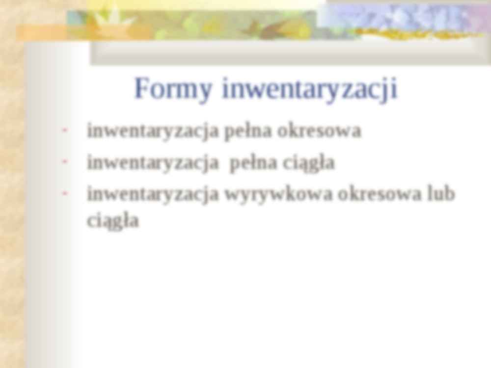Inwentaryzacja i rekompensata - strona 3