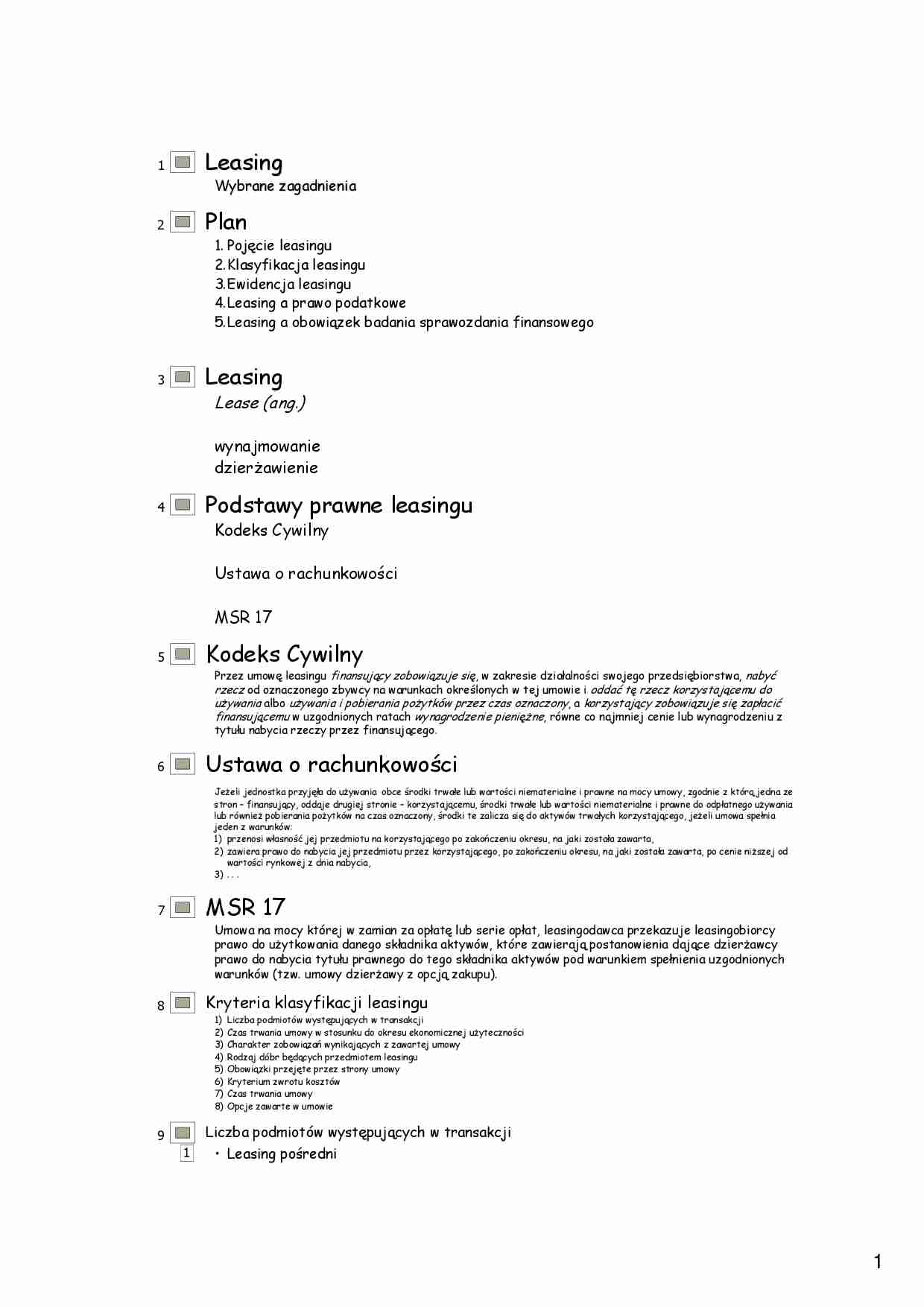 Leasingwybrane zagadnienia - strona 1