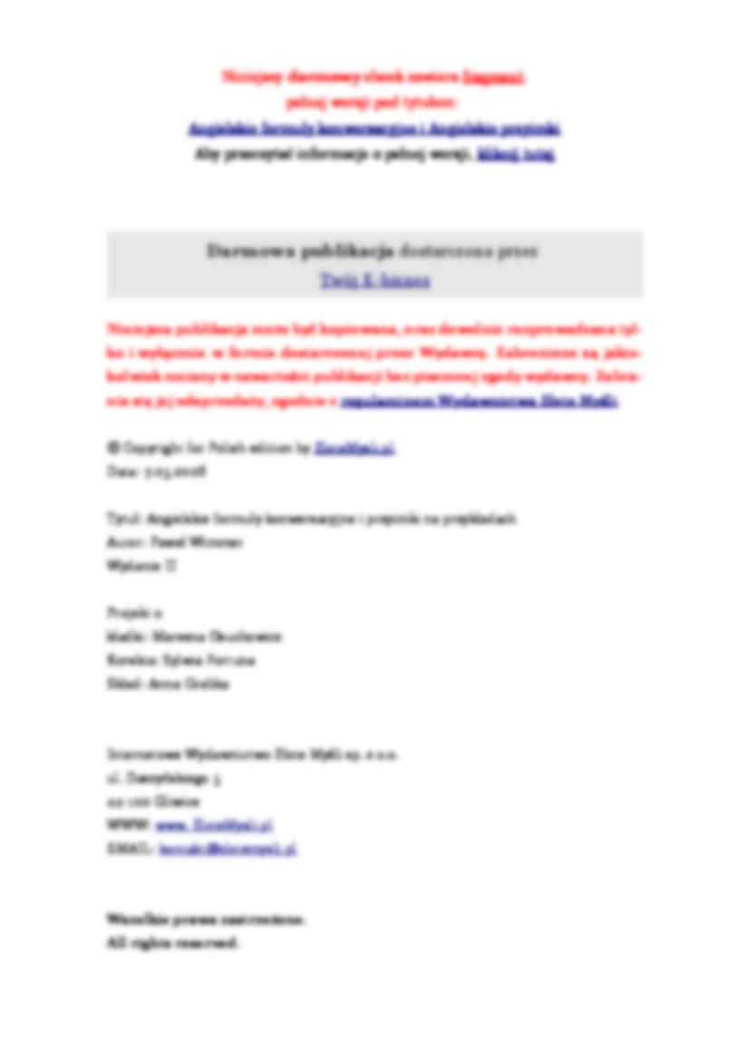 Angielskie formuly konwersacyjne i Angielskie przyimki - strona 2