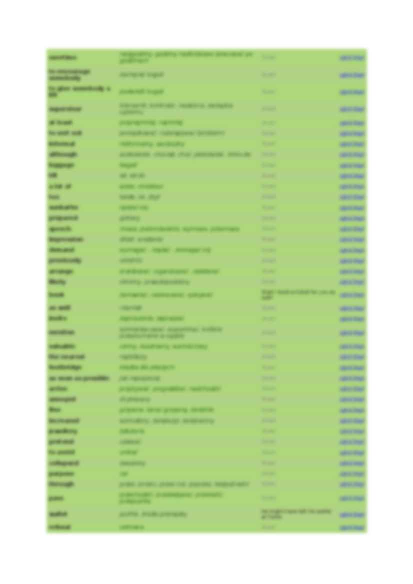 FCE Use of English - słówka - strona 2