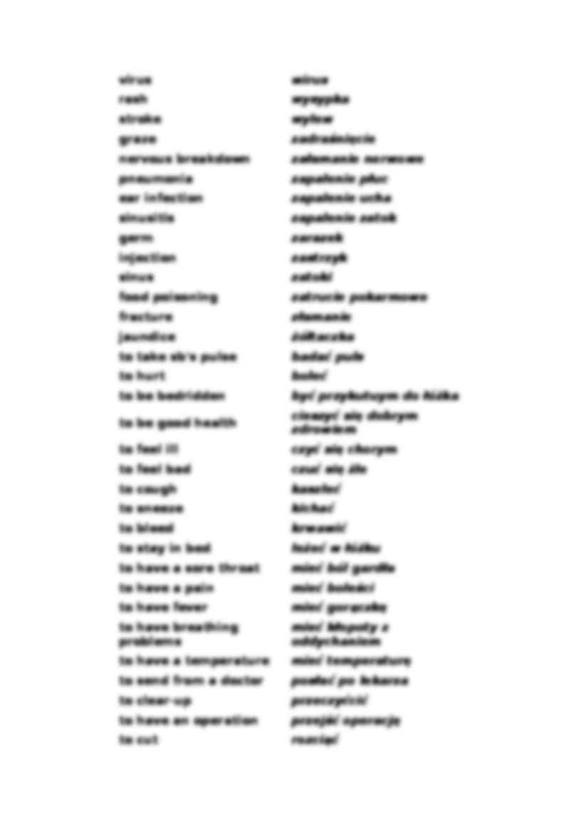 Medicine - słówka - strona 3