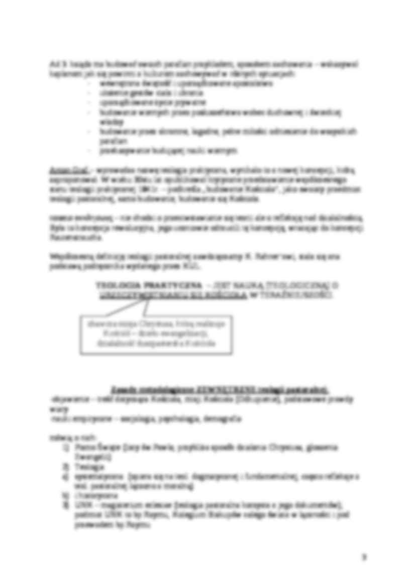 Teologia pastoralna - skrypt (semstr zimowy) - strona 3
