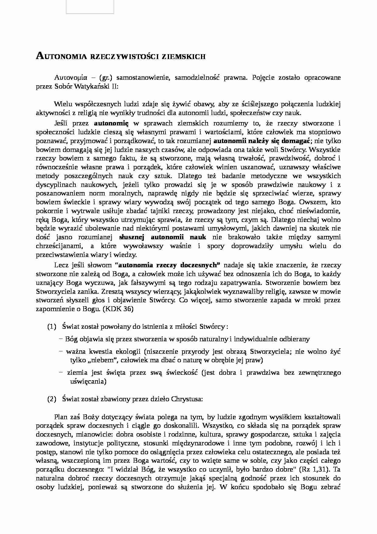 Teologia pastoralna - wykład 9 - strona 1