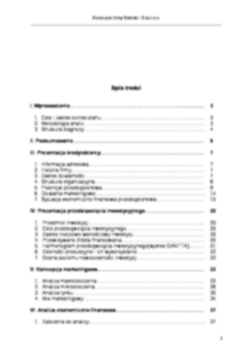 Firma produkująca opakowania - biznes plan - strona 2