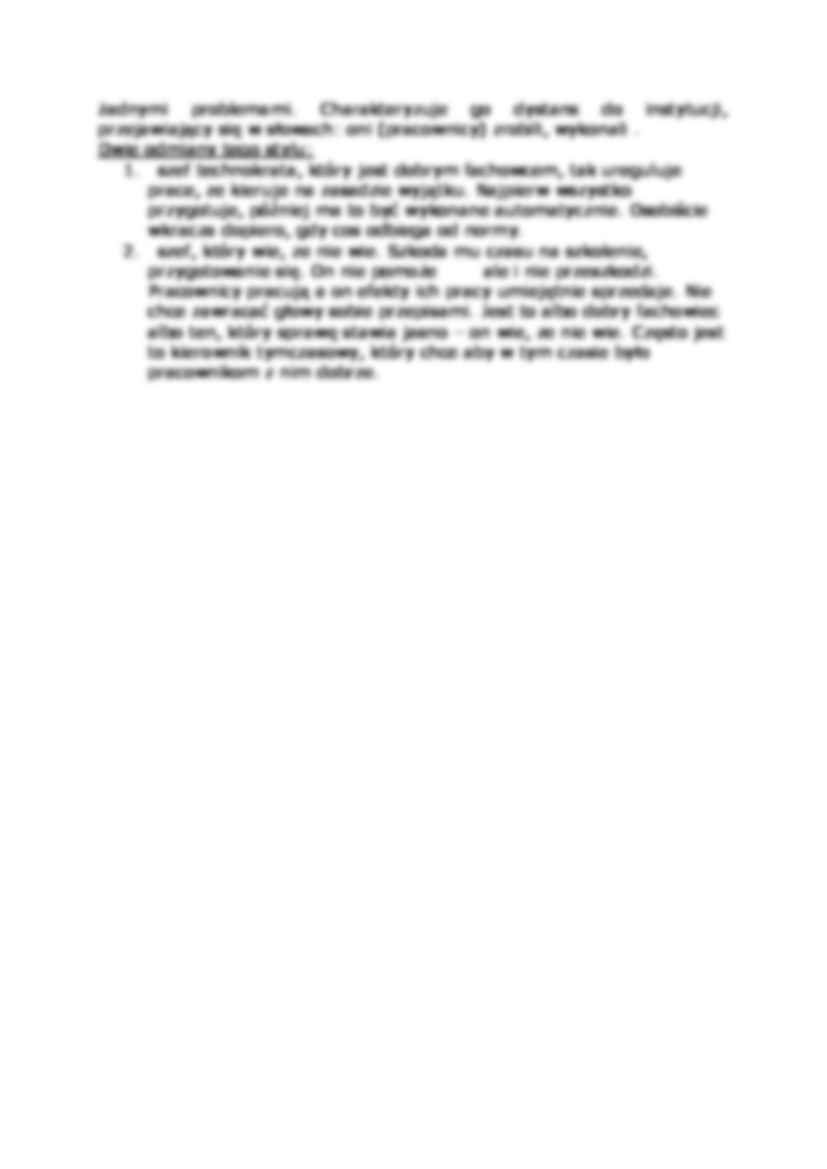 Typologia stylów kierownictwa - strona 3