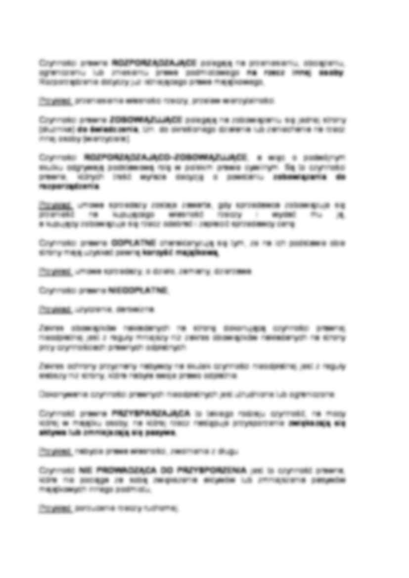 Rodzaje czynności prawnych - strona 2