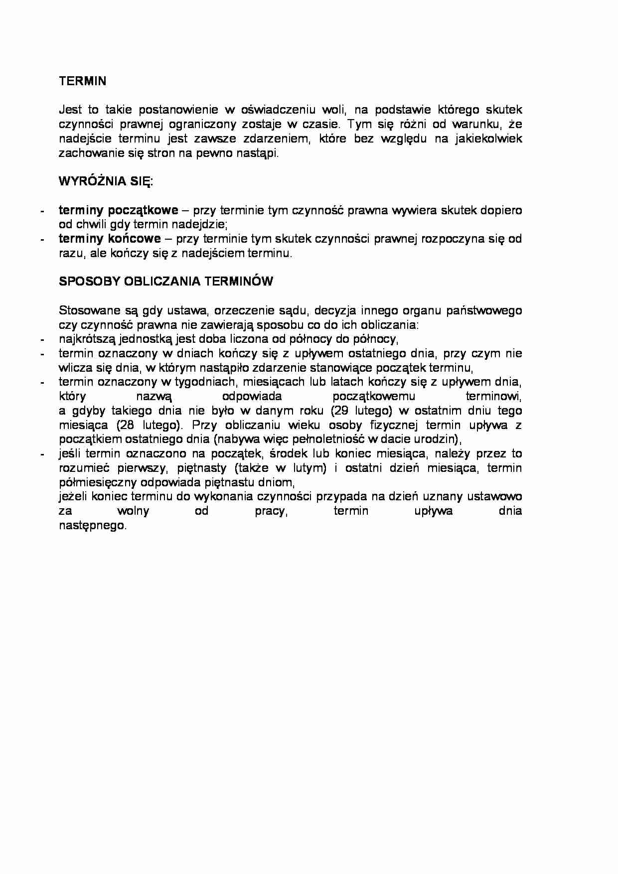 Termin - strona 1