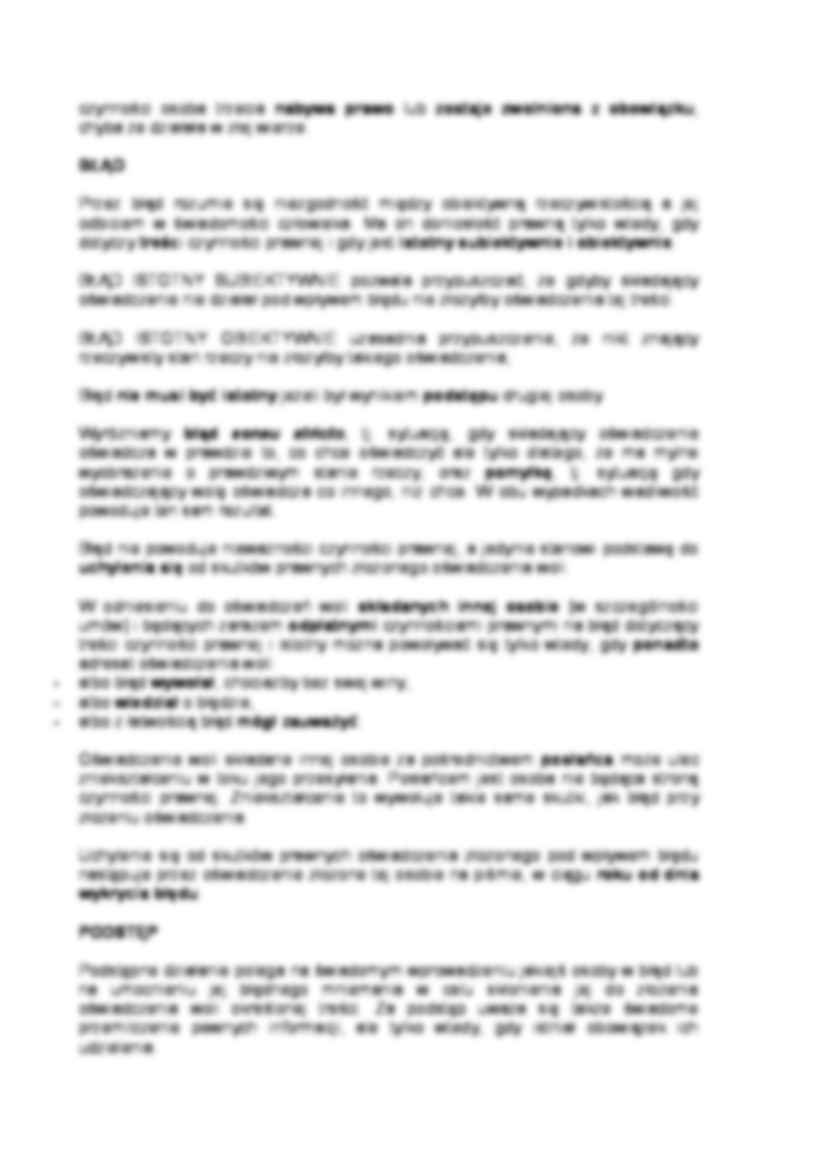 Wady oświadczenia woli - strona 2