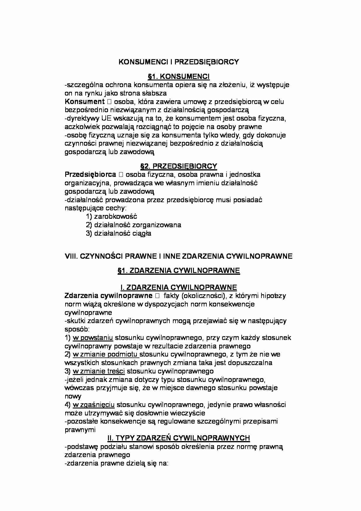 Konsumenci  i przedsiębiorcy - strona 1