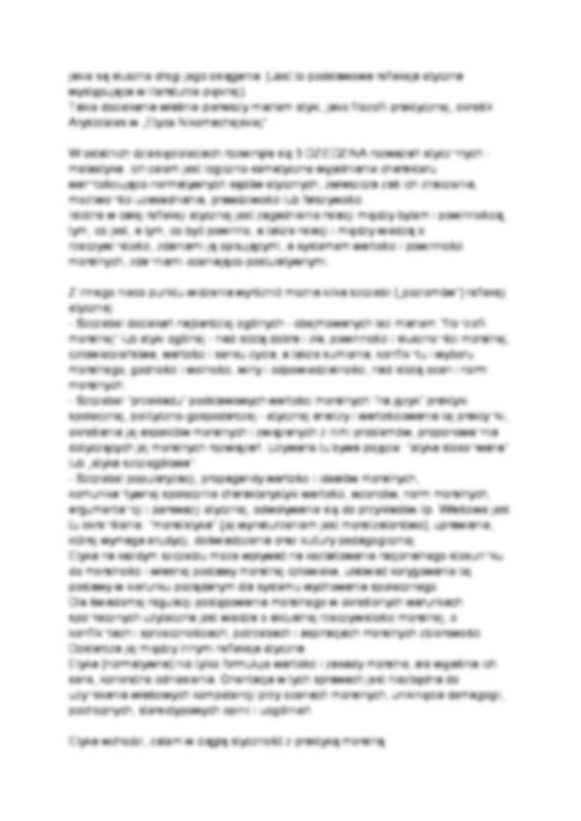 Dziedziny i zadania refleksja etycznej - strona 3