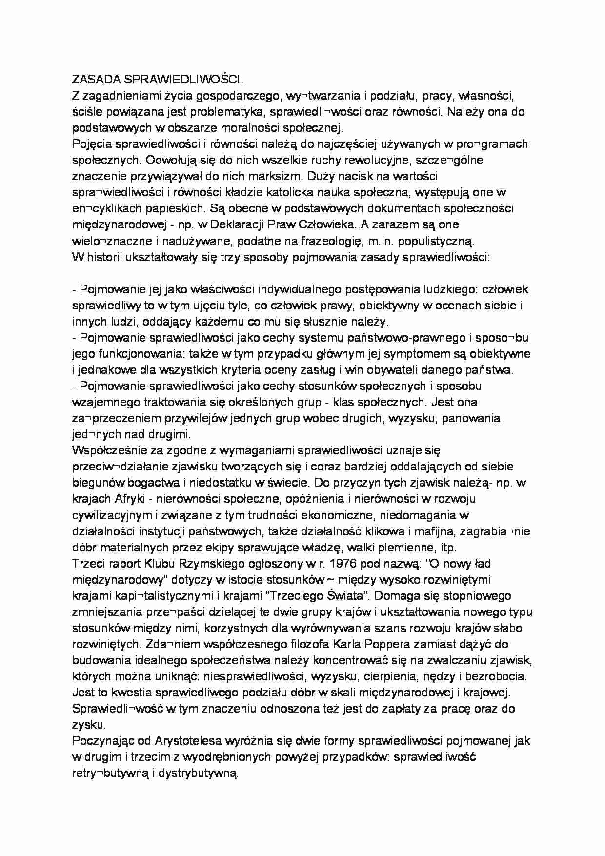 Zasada sprawiedliwości - strona 1