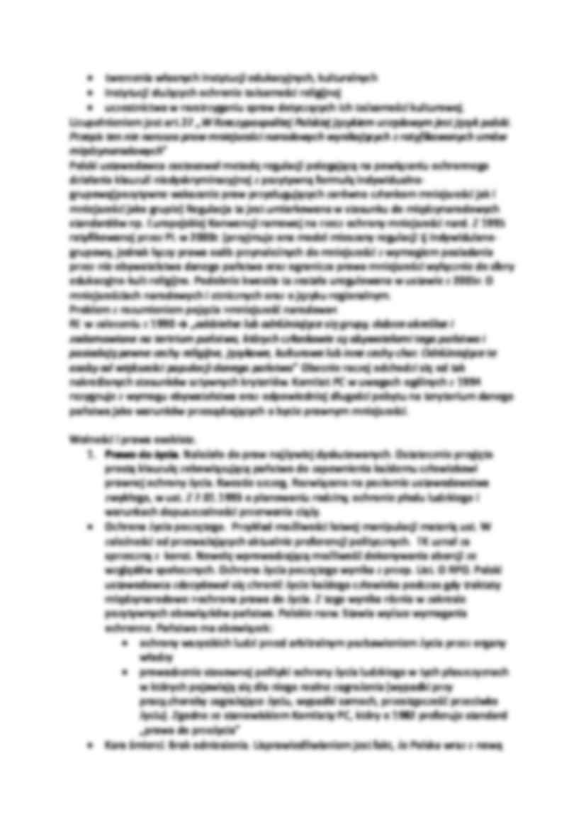 Katalog konstytucyjnych wolności i praw jednostki - strona 2