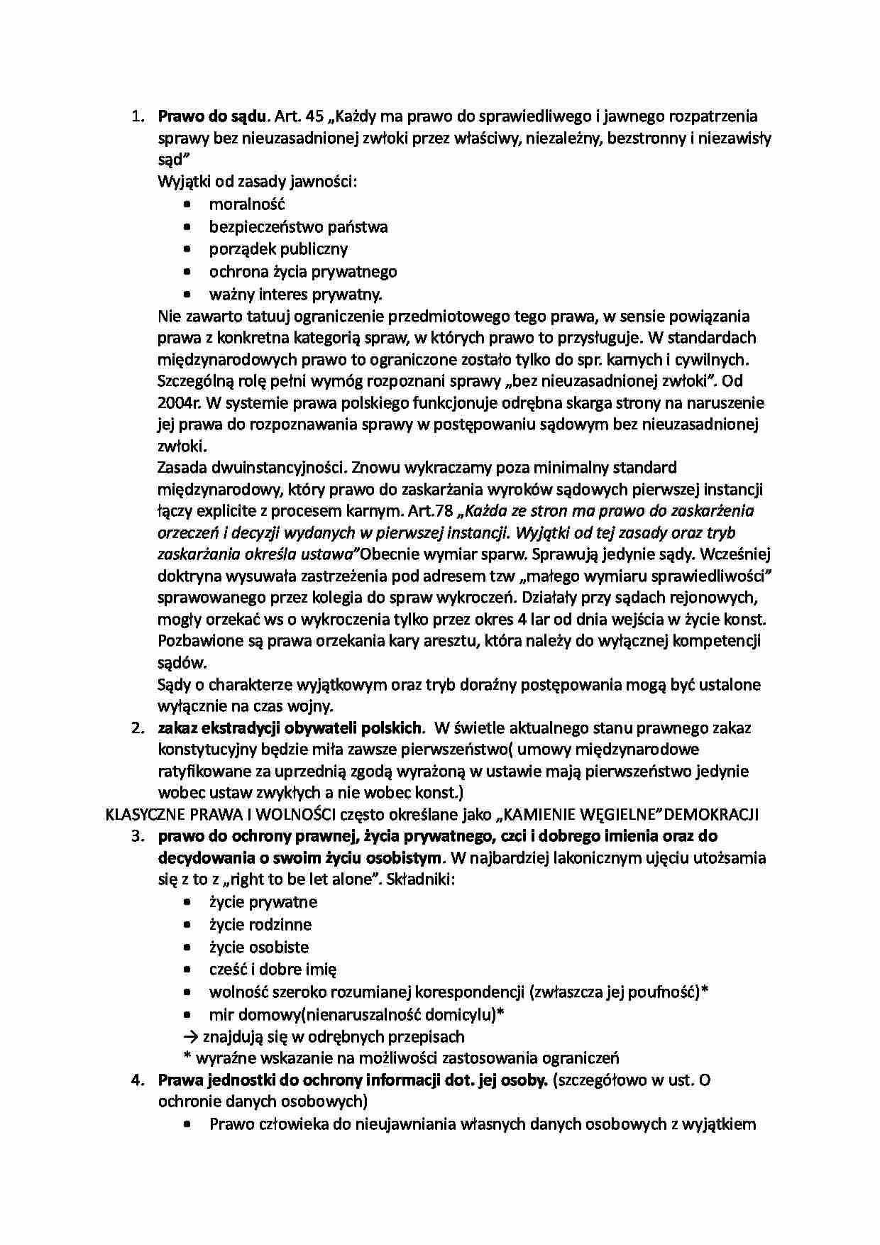 Prawo do sądu i inne prawa - strona 1
