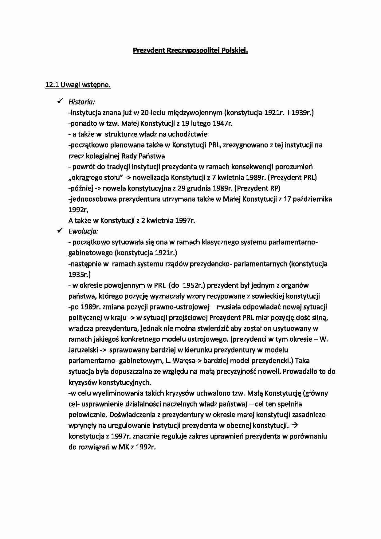 Prezydent Rzeczypospolitej Polskiej - strona 1