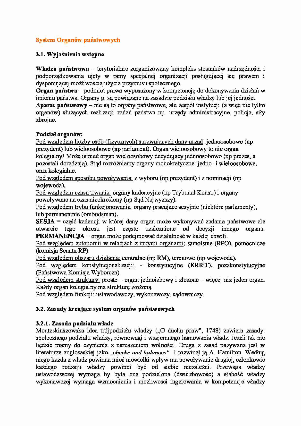 System Organów państwowych - strona 1