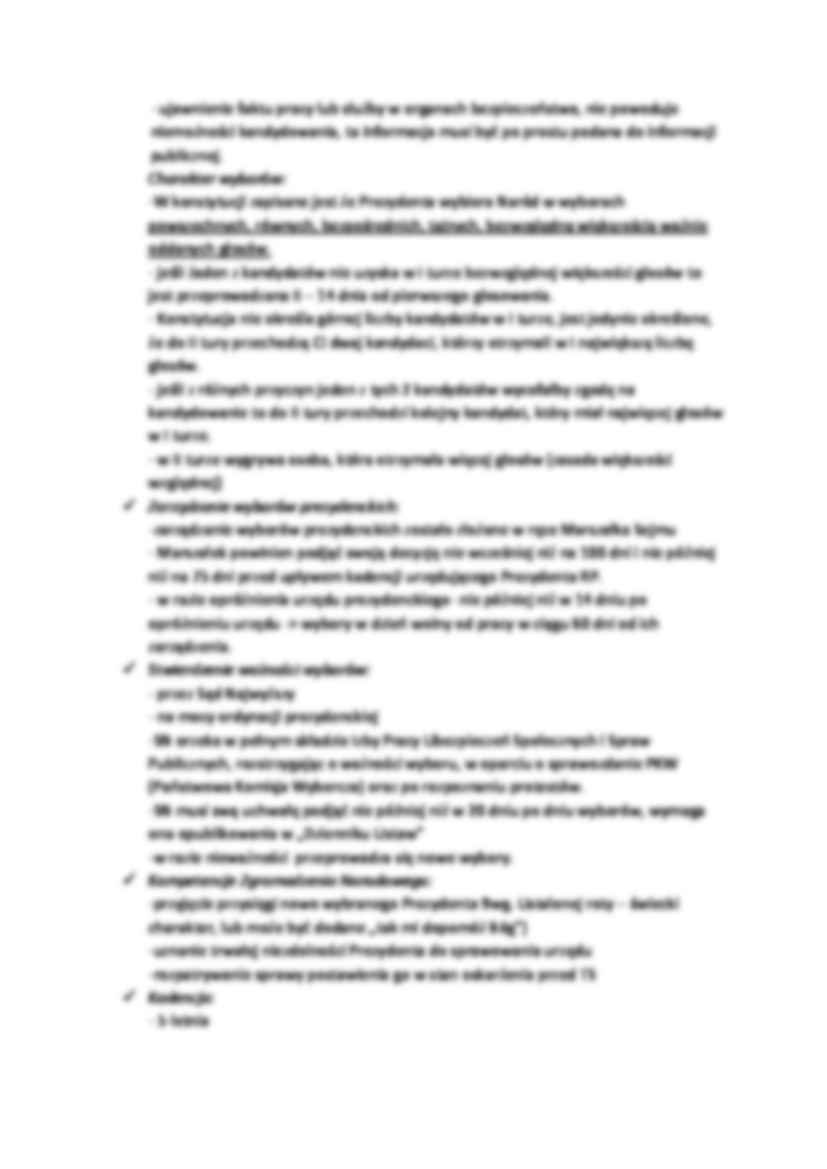 Zasady i tryb wyboru Prezydenta RP - strona 2