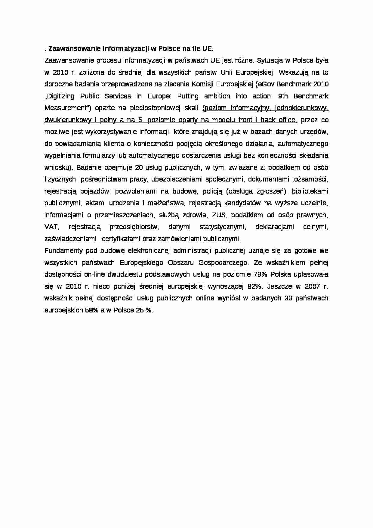 Informatyzacja polski - strona 1