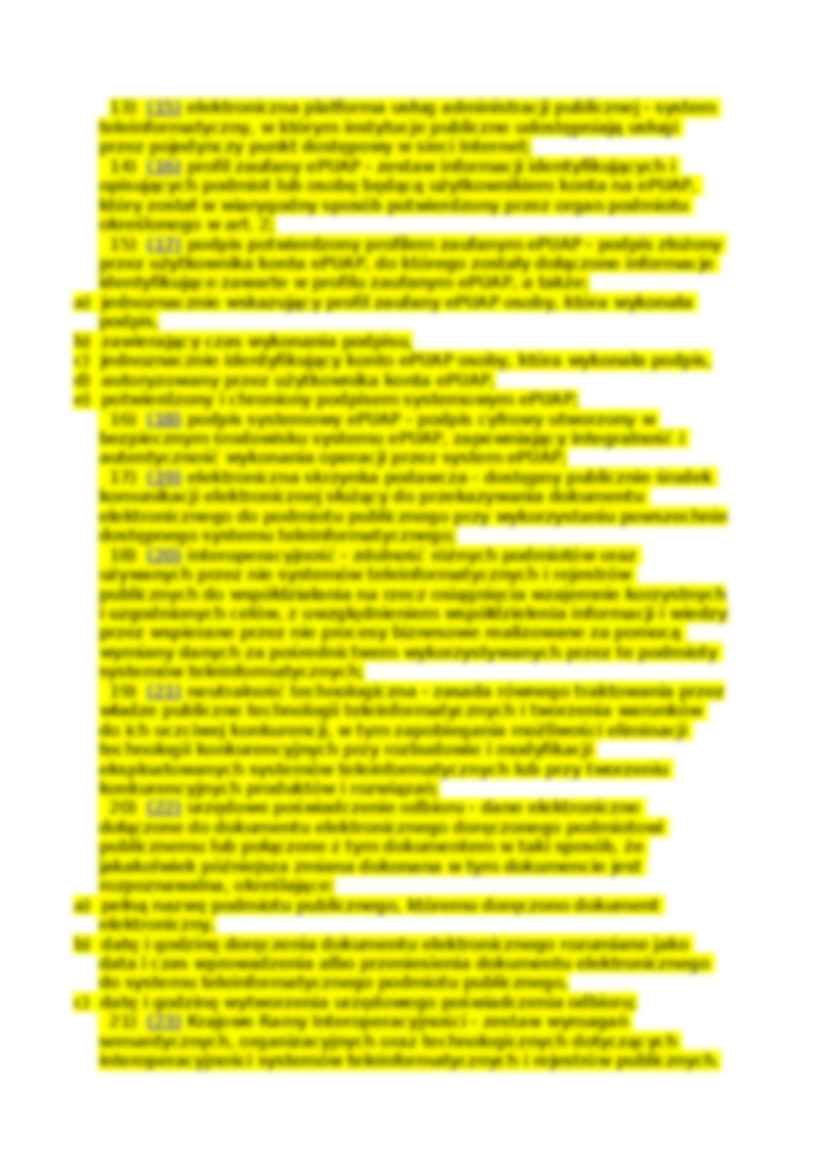 Terminologia informatyczna - ustawy - strona 2