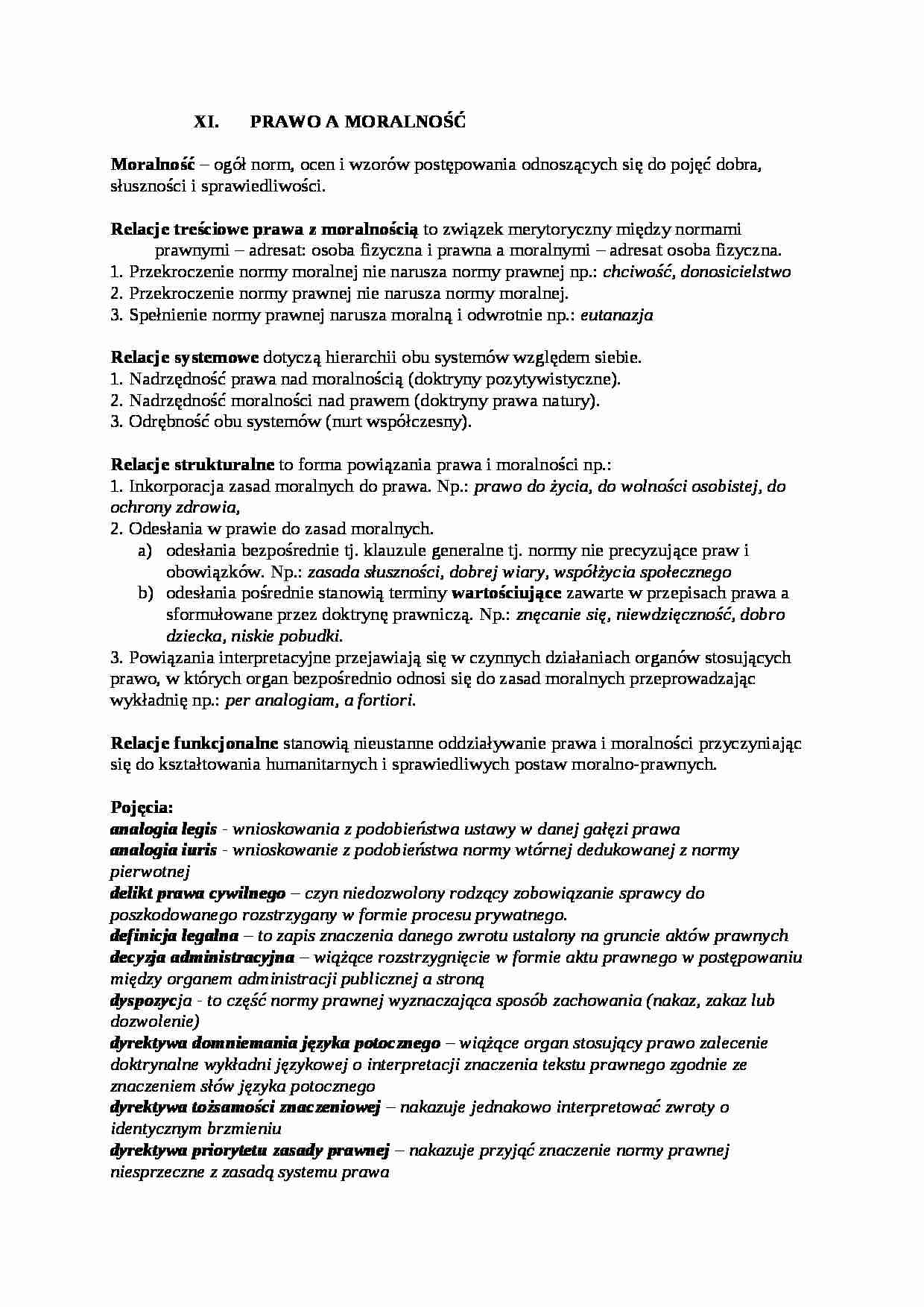 Prawo, a moralność - strona 1