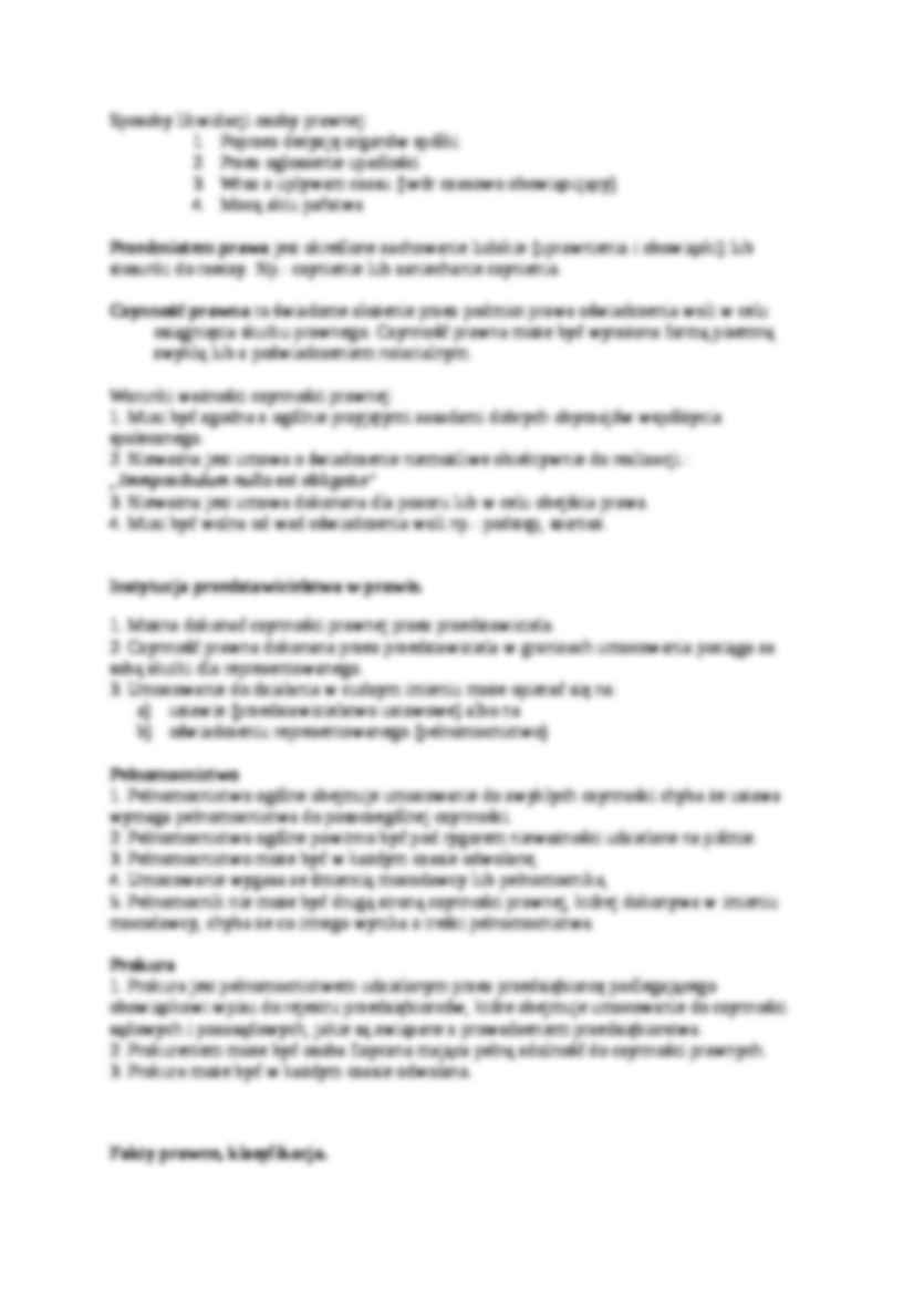 Podmiot i przedmiot stosunku prawnego - Zdolność prawna - strona 2